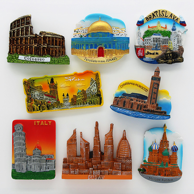 Car Accessories Dubai - 3D fridge magnet magnetic refrigerator Rome