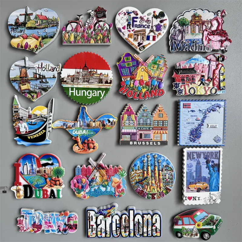 Car Accessories Dubai - Fridge magnets Tourist Souvenir Magnetic Sticker