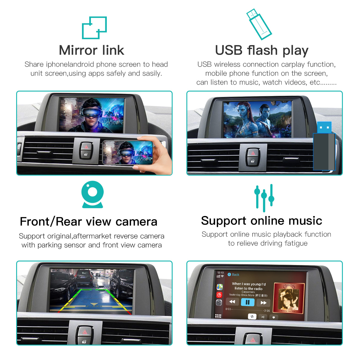 Carplay Multimedia Interface W - Rear Camera For Car ulasan dan harga