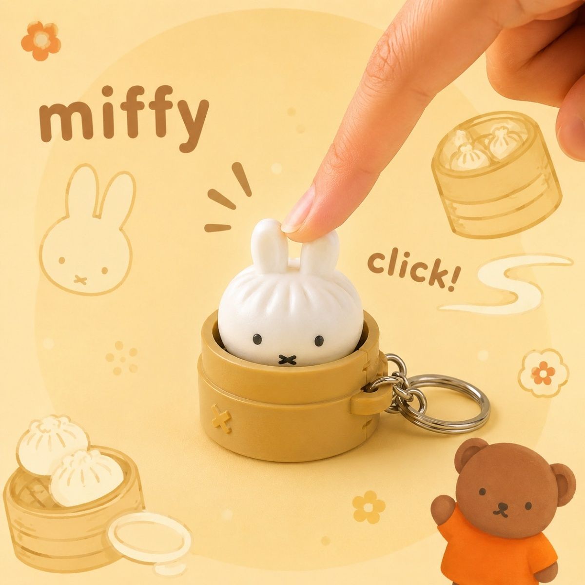 Cute Miffy Rabbit Steamed Bun  - Car Accessories Bunnings ulasan dan harga