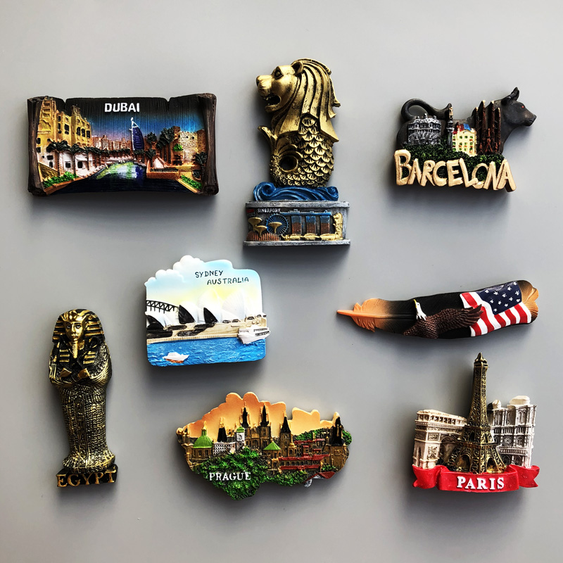 Souvenir Country Fridge Magnet - Car Accessories Dubai ulasan dan harga