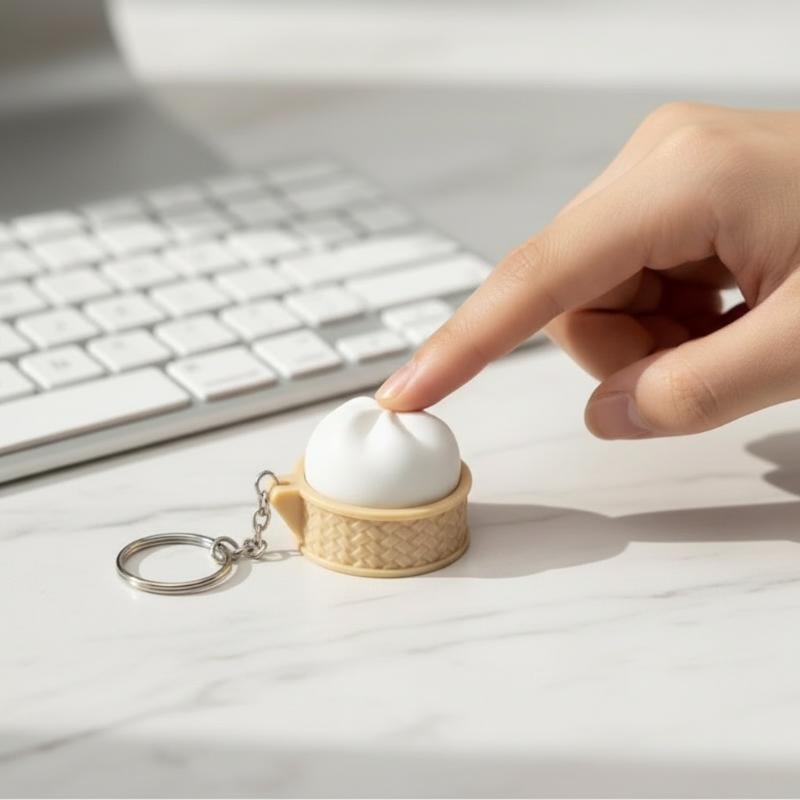 Colorful Bun Clicker Keychain  - Car Accessories Bunnings ulasan dan harga
