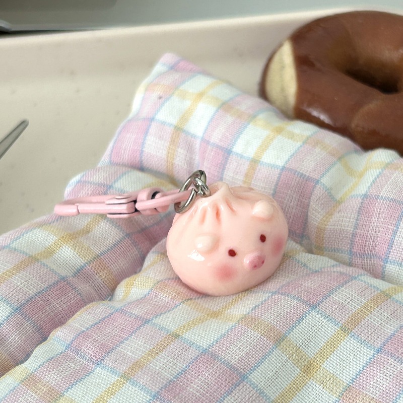 Kawaii Mini Steamed Bun Keycha - Car Accessories Bunnings ulasan dan harga