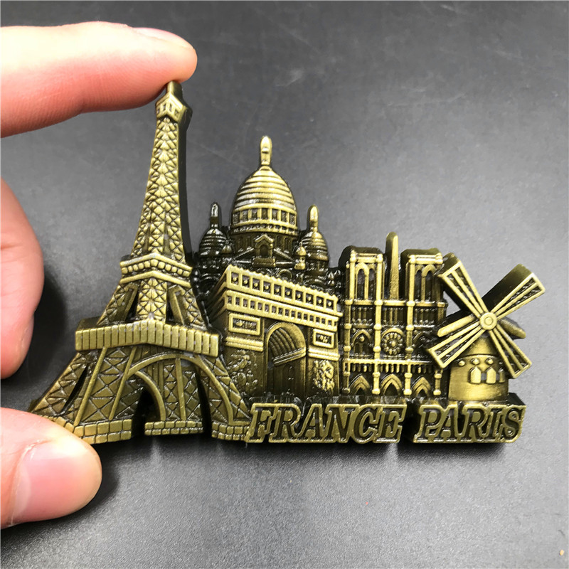 France Paris Metal 3D Cute Mag - Car Accessories Dubai ulasan dan harga