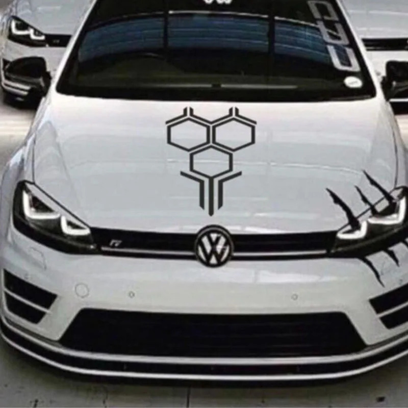 Honeycomb Upper Cowl Car Vinyl - Car Accessories Racing ulasan dan harga