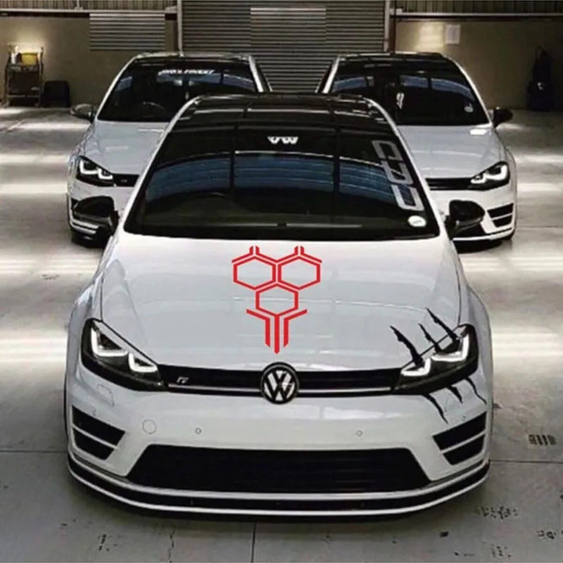 Honeycomb Upper Cowl Car Vinyl - Car Accessories Racing ulasan dan harga