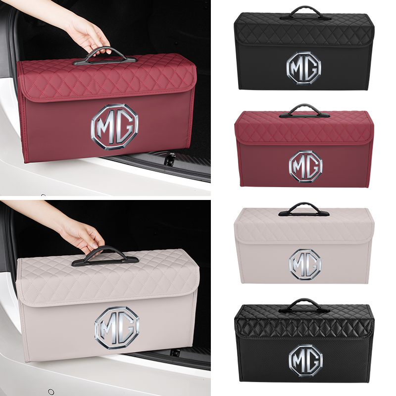 Car Trunk Storage Box Leather  - Car Trunk Organizer ulasan dan harga
