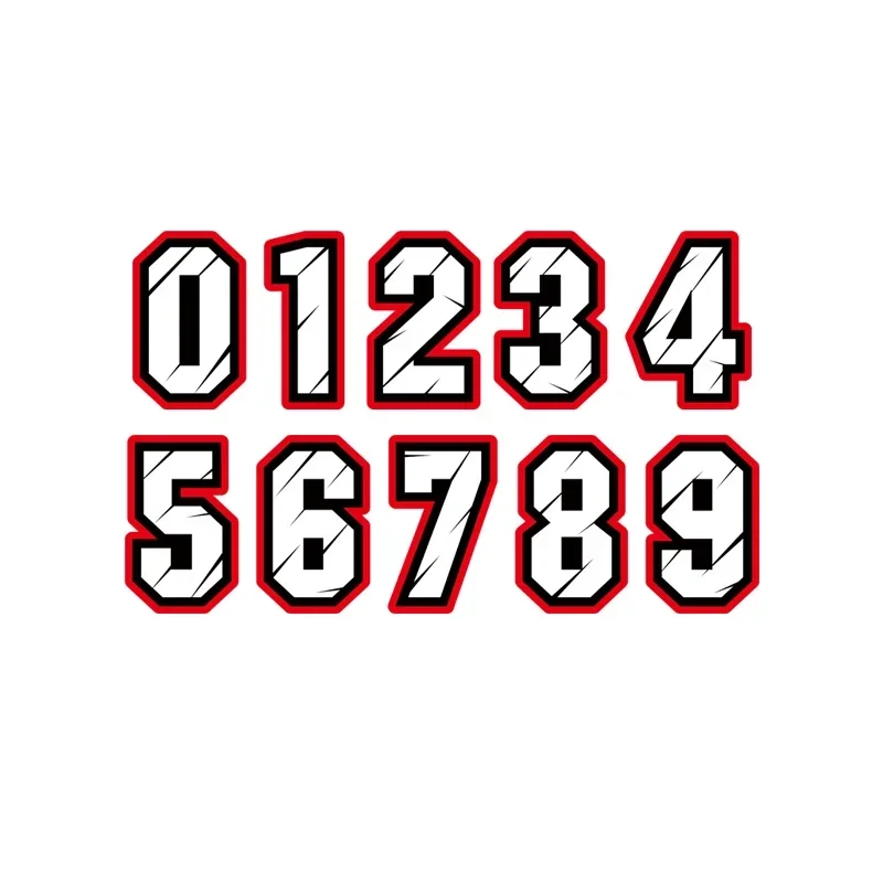 Car Sticker Racing Number 1 2  - Car Accessories Racing ulasan dan harga
