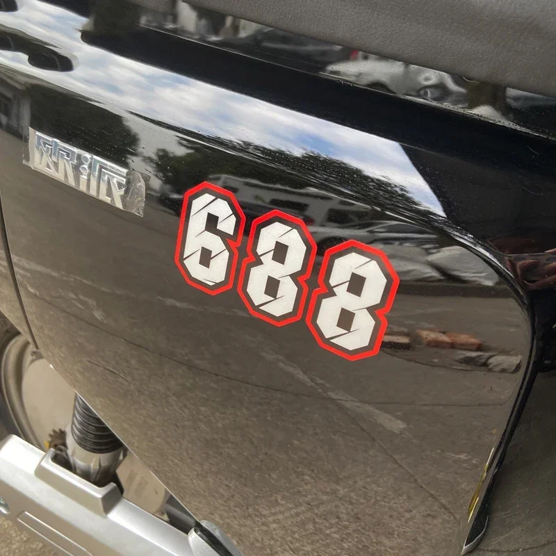 Car Sticker Racing Number 1 2  - Car Accessories Racing ulasan dan harga