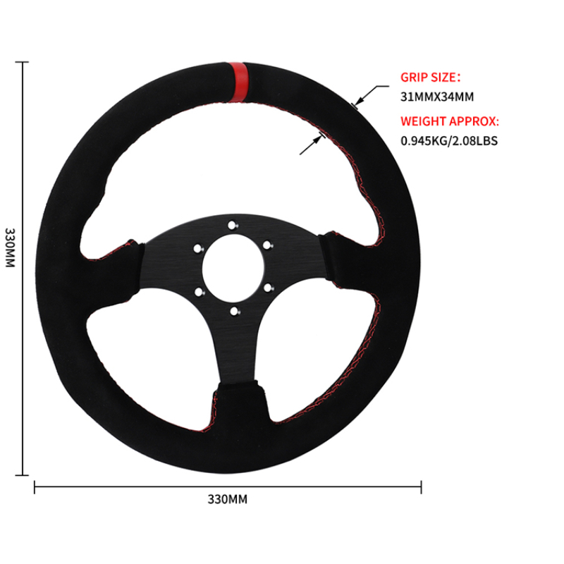 Suede Racing Steering Wheel Su - Car Accessories Racing ulasan dan harga
