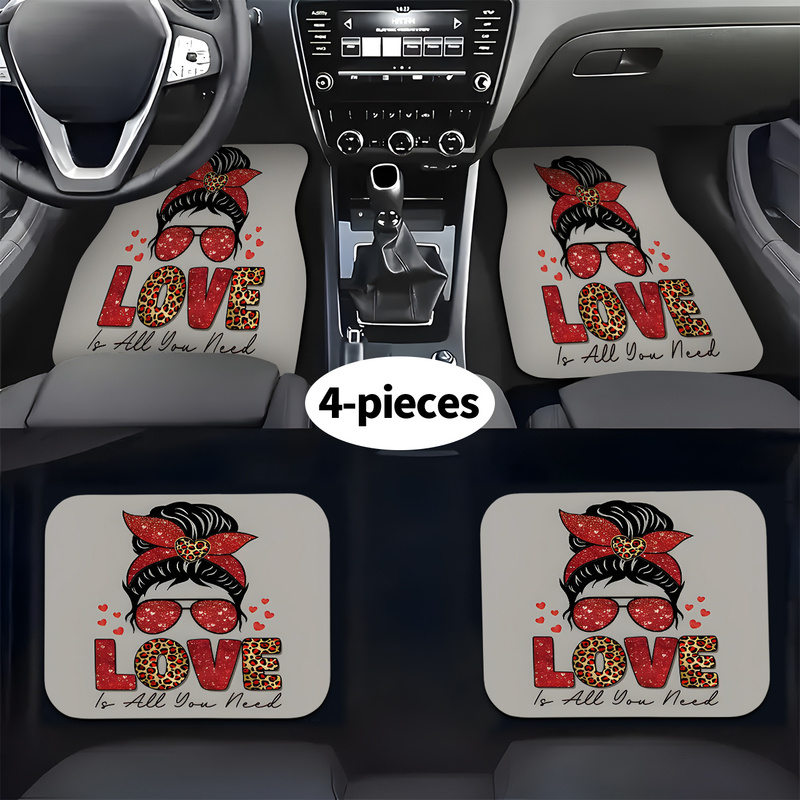 4Pcs Car Floor Mats, Messy Bun - Car Accessories Bunnings ulasan dan harga