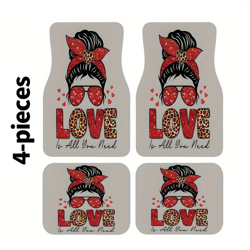 4Pcs Car Floor Mats, Messy Bun - Car Accessories Bunnings ulasan dan harga