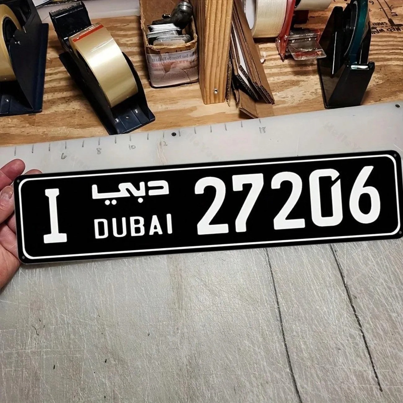 Engraved Aluminum Dubai‑Themed - Car Accessories Dubai ulasan dan harga
