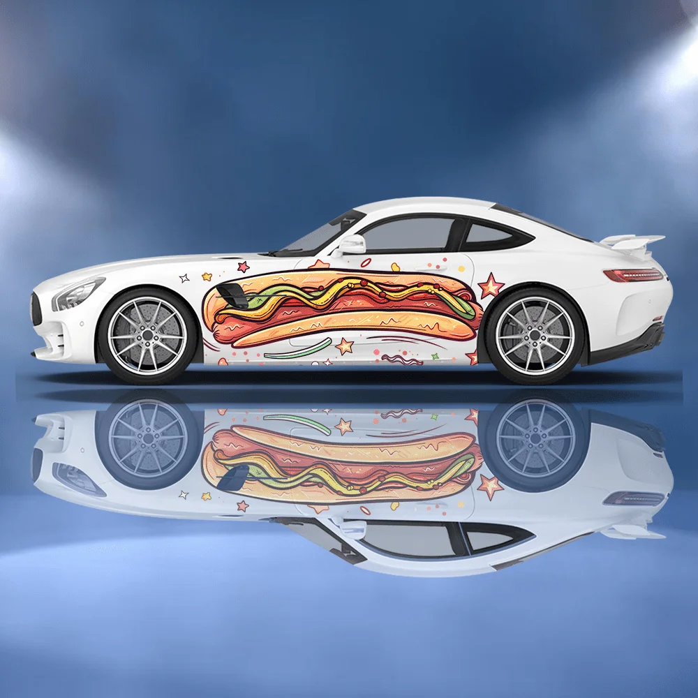Funny Cartoon Hot Dog Bun Car  - Car Accessories Bunnings ulasan dan harga