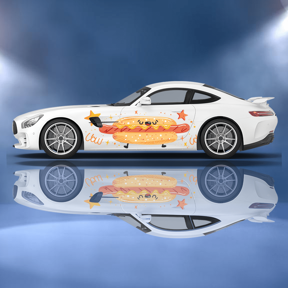 Funny Cartoon Hot Dog Bun Car  - Car Accessories Bunnings ulasan dan harga