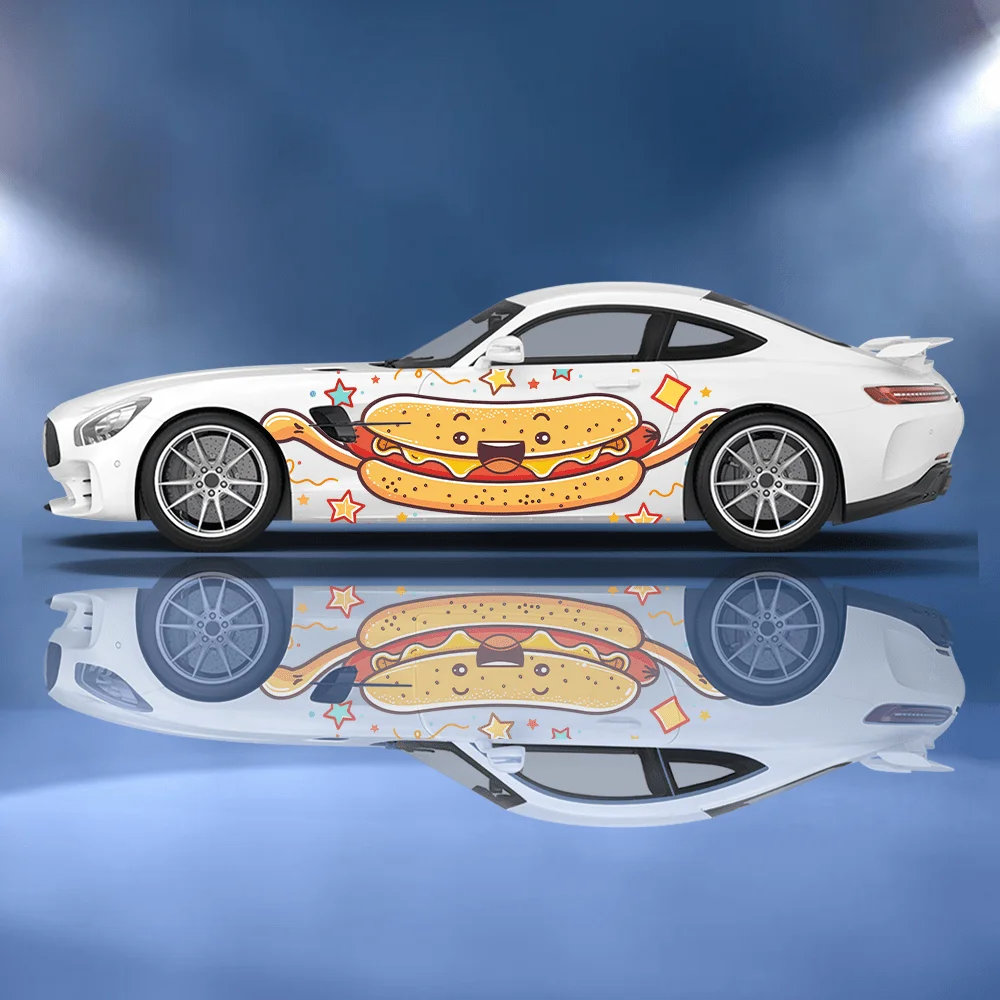 Funny Cartoon Hot Dog Bun Car  - Car Accessories Bunnings ulasan dan harga