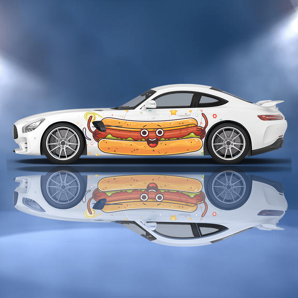 Funny Cartoon Hot Dog Bun Car  - Car Accessories Bunnings ulasan dan harga