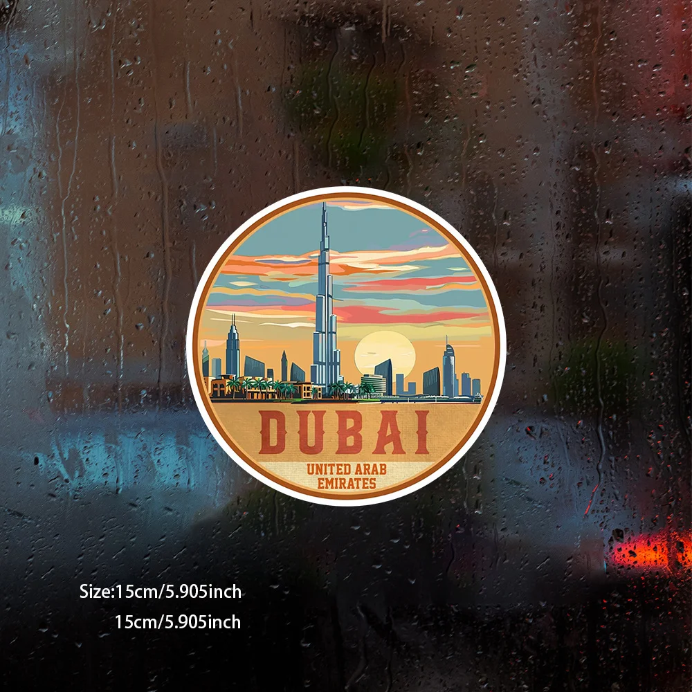 1Pc Matte Dubai UAE Cartoon So - Car Accessories Dubai ulasan dan harga