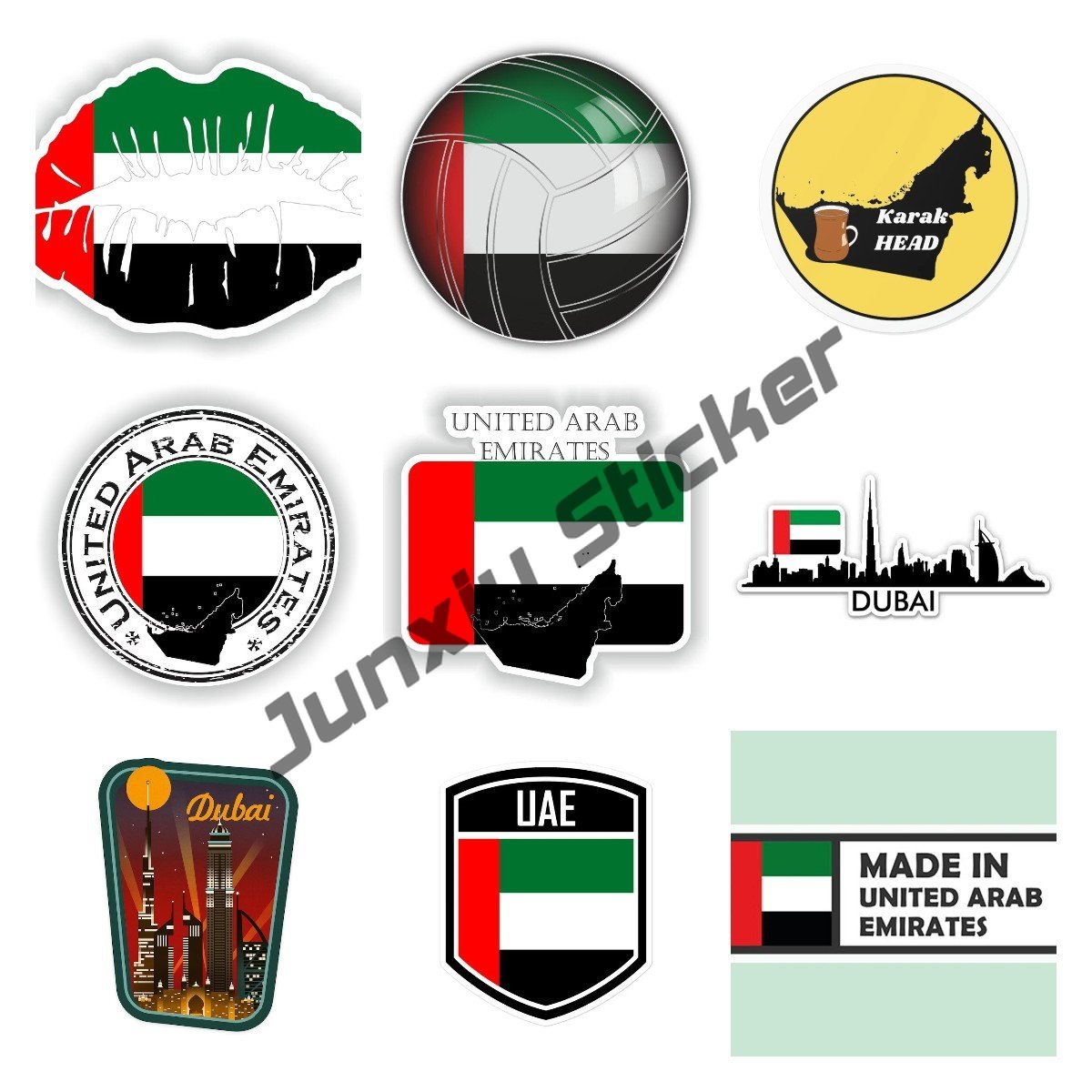 United Arab Emirates Flag Map  - Car Accessories Dubai ulasan dan harga