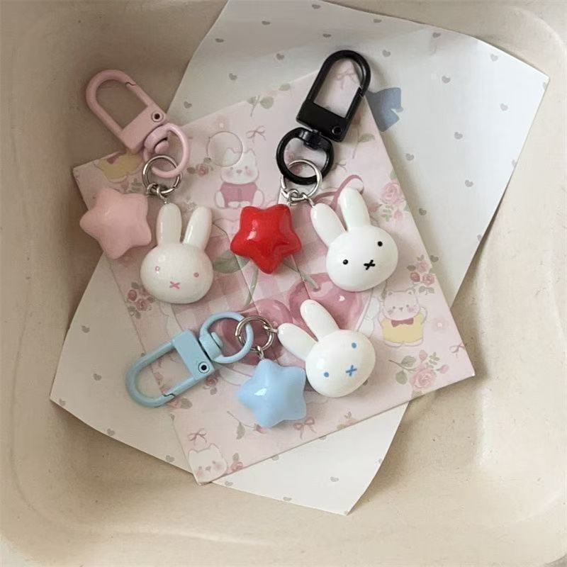 Kawaii Miffy Keychain Cute Rab - Car Accessories Parts ulasan dan harga