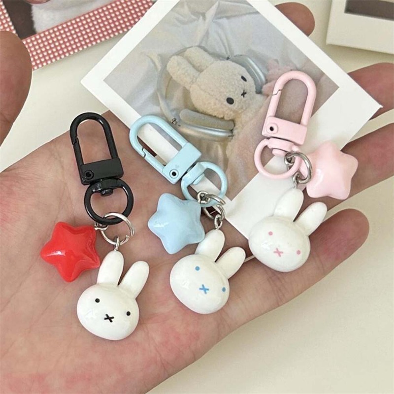 Kawaii Miffy Keychain Cute Rab - Car Accessories Parts ulasan dan harga