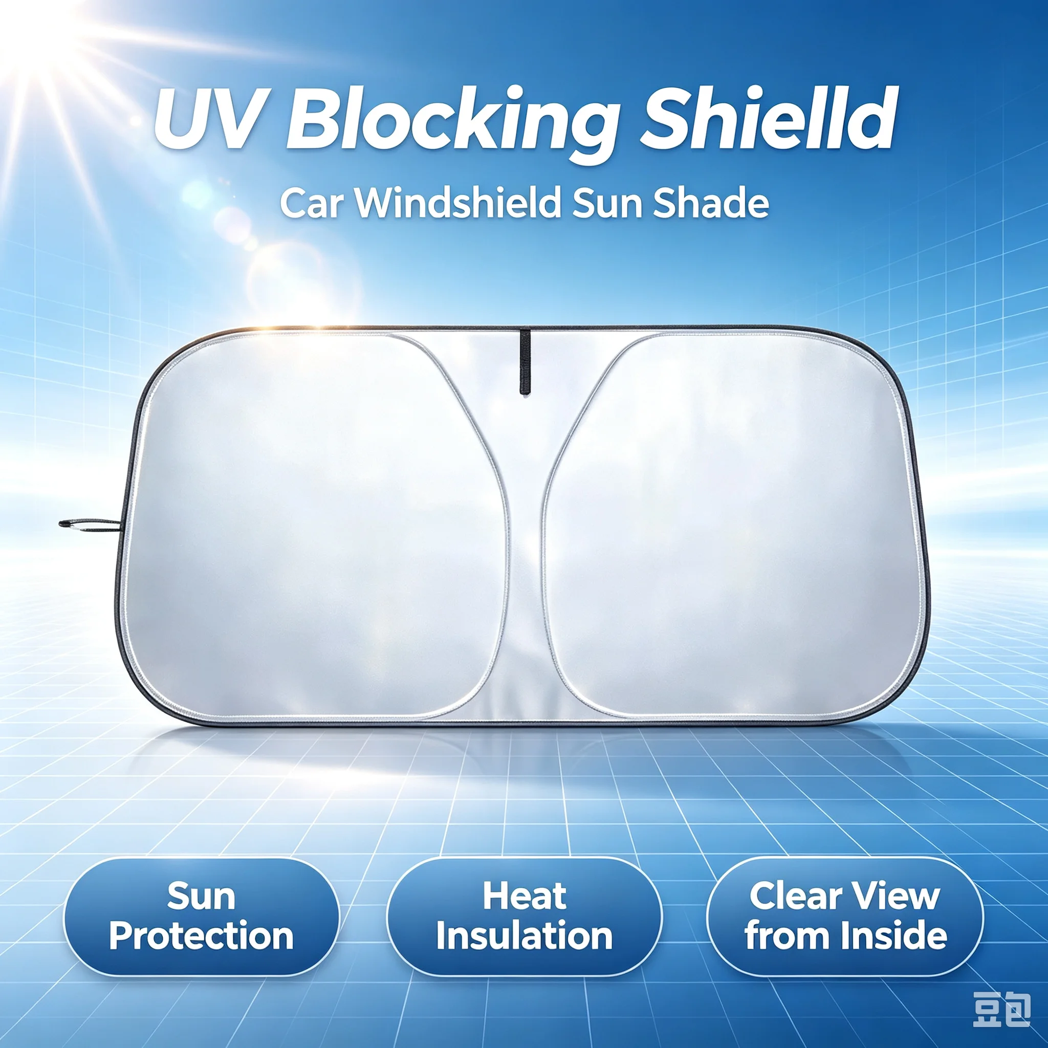 Car Front Window Sunshade UV P - Car Accessories Parts ulasan dan harga
