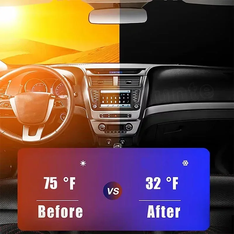 Car Front Window Sunshade UV P - Car Accessories Parts ulasan dan harga