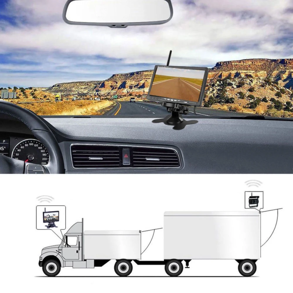 7'' Vehicle Wireless Reverse H - Rear Camera For Car ulasan dan harga