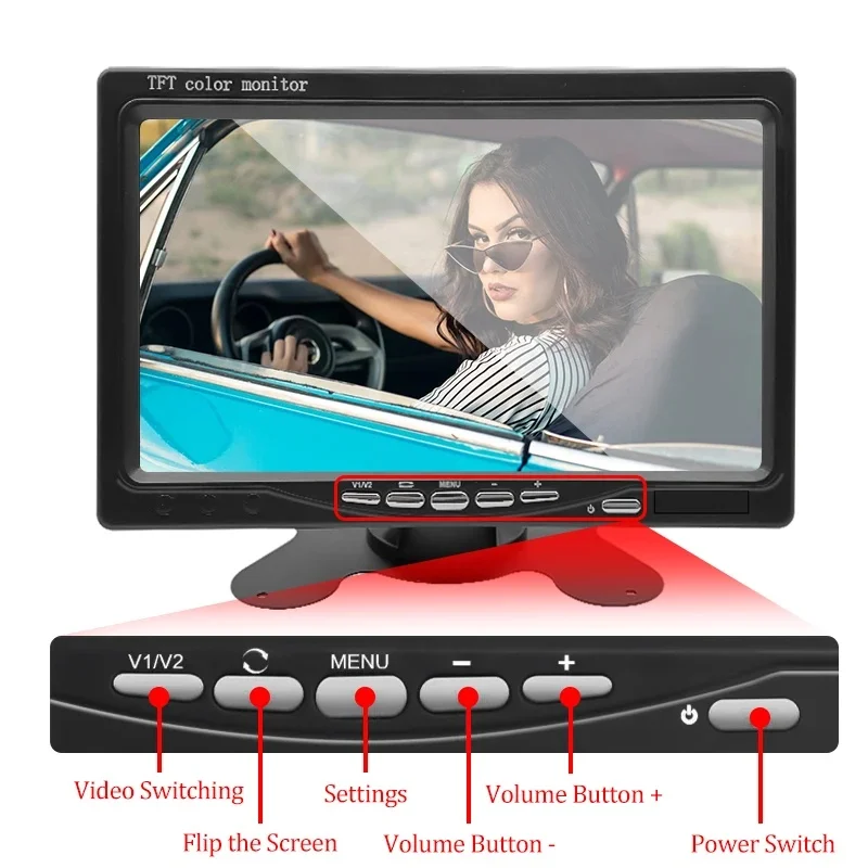 7'' Vehicle Wireless Reverse H - Rear Camera For Car ulasan dan harga
