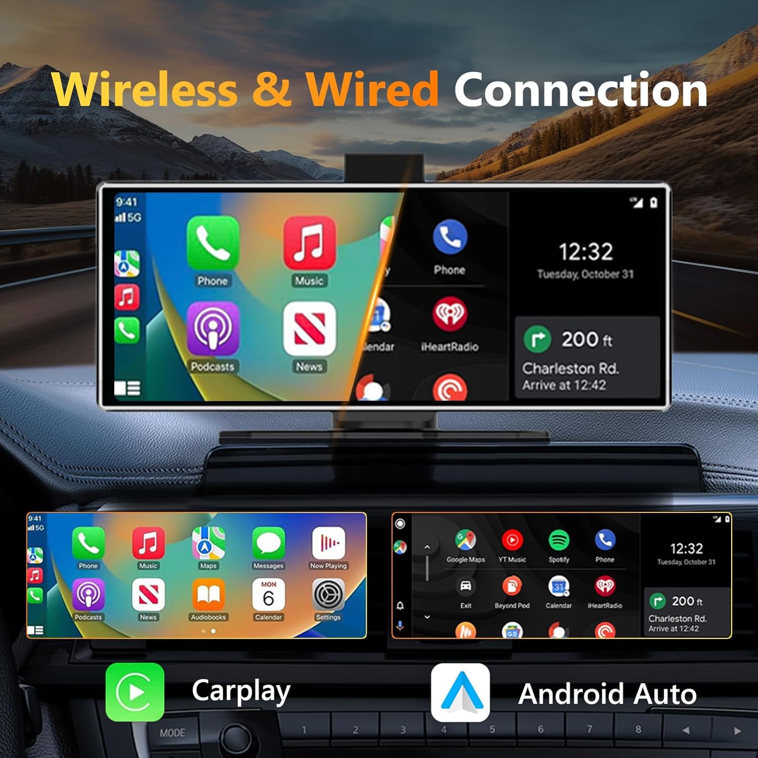 11.26 inch 4K Dash Cam Wireles - Car Dash Cam ulasan dan harga